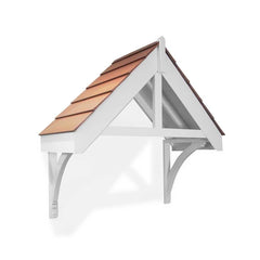 Straight T Truss Door Canopy Kit With Style - Size & Roof Options