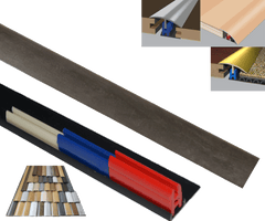 Black Slate 40mm x 900mm Multi-Purpose Threshold Strip Adhesive Clip System