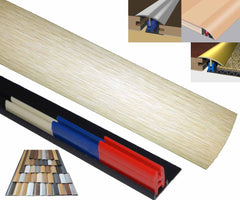 Cream White Oak 40mm x 900mm Multi-Purpose Threshold Strip Adhesive Clip System