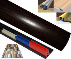 Dark Oak 40mm x 900mm Multi-Purpose Threshold Strip Adhesive Clip System