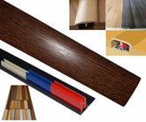 Dark Oak 50mm x 900mm Multi-Purpose Transitional Threshold Adhesive Clip System