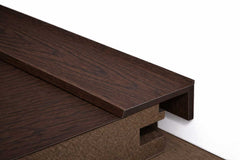 dark oak example room edge trim