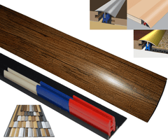 Distressed Oak 40mm x 1800mm Multi-Purpose Threshold Strip Adhesive Clip System