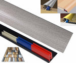Fine Grey Grain 40mm x 900mm Multi-Purpose Threshold Strip Adhesive Clip System