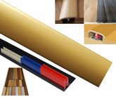 Gold 50mm x 900mm Multi-Purpose Transitional Threshold Adhesive Clip System