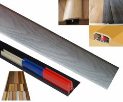 Grey Pine Threshold Easyclip Transitional 180cm