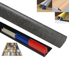 Grey Slate 40mm x 900mm Multi-Purpose Threshold Strip Adhesive Clip System