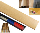 Light Oak 50mm x 900mm Multi-Purpose Transitional Threshold Adhesive Clip System