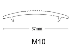 Carpet to Carpet or Vinyl to Vinyl Cover Strip Gold Anodised aluminium Including Screws