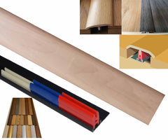 Maple 50mm x 900mm Multi-Purpose Transitional Threshold Adhesive Clip System