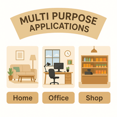 Black Ebony 40mm x 1800mm Multi-Purpose Threshold Strip Adhesive Clip System