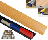 Oak 40mm x 900mm Multi-Purpose Threshold Strip Adhesive Clip System