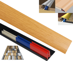 Oak 40mm x 900mm Multi-Purpose Threshold Strip Adhesive Clip System