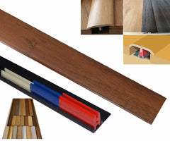 Red Hickory 50mm x 900mm Multi-Purpose Transitional Threshold Adhesive Clip System