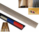 Silver Grey 50mm x 900mm Multi-Purpose Transitional Threshold Adhesive Clip System