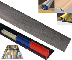 Toulon grey oak effect door threshold easyclip multi purpose