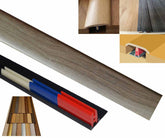 Toulon Grey 50mm x 900mm Multi-Purpose Transitional Threshold Adhesive Clip System