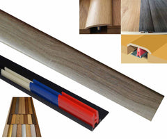 Toulon Grey 50mm x 900mm Multi-Purpose Transitional Threshold Adhesive Clip System