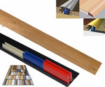 Varnished Oak 40mm x 900mm Multi-Purpose Threshold Strip Adhesive Clip System