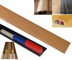 Warm Oak 50mm x 900mm Multi-Purpose Transitional Threshold Adhesive Clip System