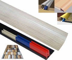 Washed Pine 40mm x 900mm Multi-Purpose Threshold Strip Adhesive Clip System