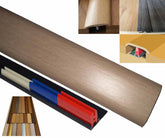 White Oak Veneer 50mm x 900mm Multi-Purpose Transitional Threshold Adhesive Clip System