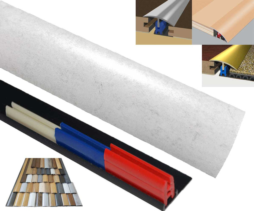 white slate 40mm door bar transitional easycip