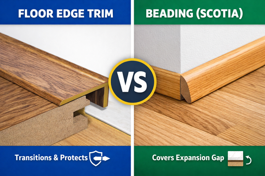 Floor Edge Trim vs Beading: What’s the Difference?