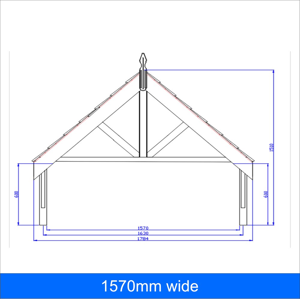 Decorative Door Canopy Kit With Style - Size & Roof Options
