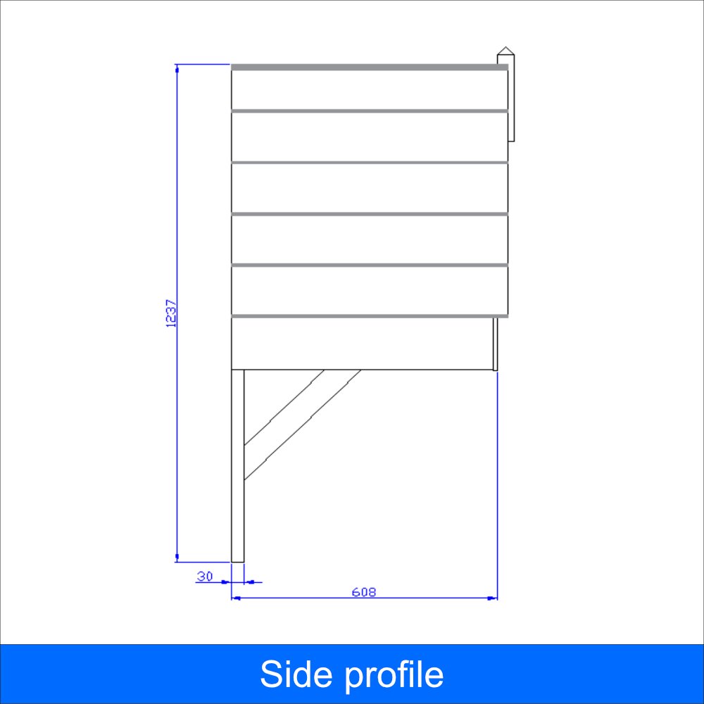 Curved T Truss Door Canopy Kit With Style - Size & Roof Options