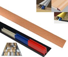 Beech  effect door threshold bar 40mm easyclip