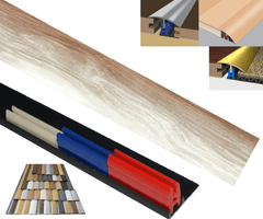 Boulder Oak 40mm x 1800mm Multi-Purpose Threshold Strip Adhesive Clip System