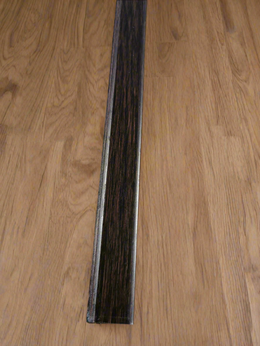 Dark Oak Floor Edge Trim 5 x 2M Lengths Adhesive Bridge Gap Between Floor and Skirting