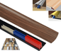 Dark Rustic Oak 40mm x 900mm Multi-Purpose Threshold Strip Adhesive Clip System