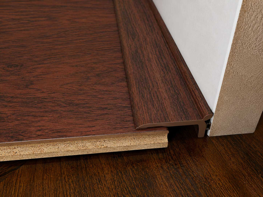 Red Hickory Floor Edge Trim