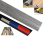Silver Grey 40mm x 1800mm Multi-Purpose Threshold Strip Adhesive Clip System