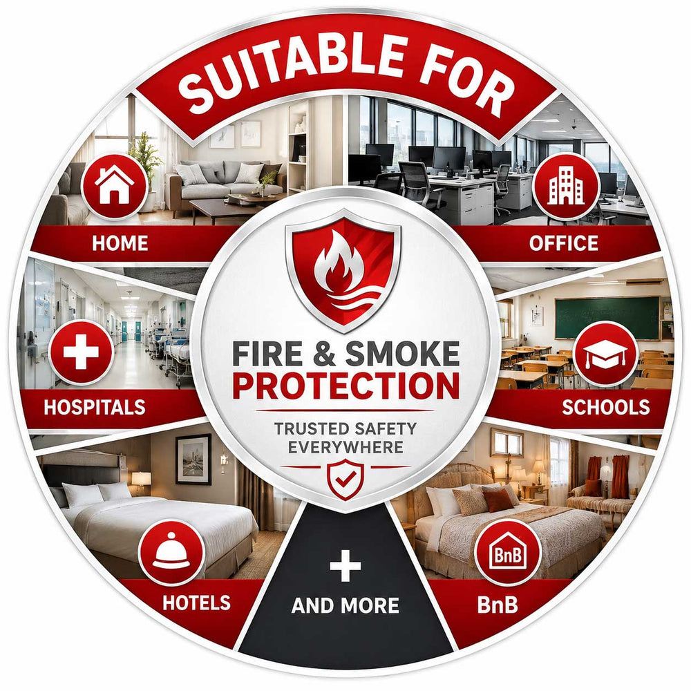 Suitable For Home, Office, Hospitals, Schools, Hotels, BnB and more, Any Internal 30min Fire Door
