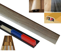 Toulon Grey 50mm x 900mm Multi-Purpose Transitional Threshold Adhesive Clip System