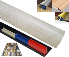 Washed Pine 40mm x 1800mm Multi-Purpose Threshold Strip Adhesive Clip System